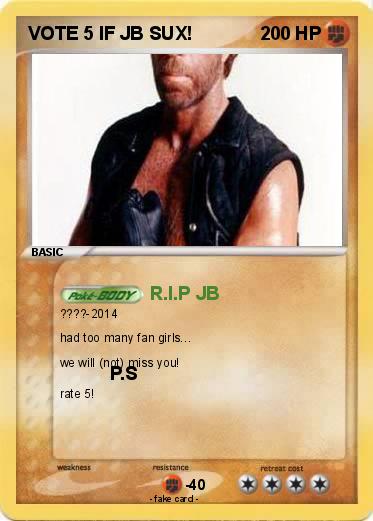 Pokemon VOTE 5 IF JB SUX!