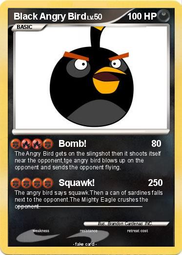 Pokemon Black Angry Bird