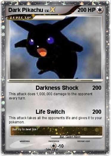 Pokemon Dark Pikachu
