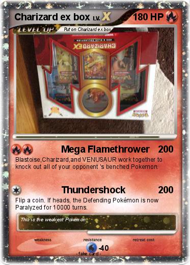 Pokemon Charizard ex box