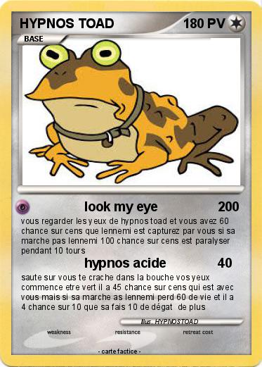 Pokemon HYPNOS TOAD
