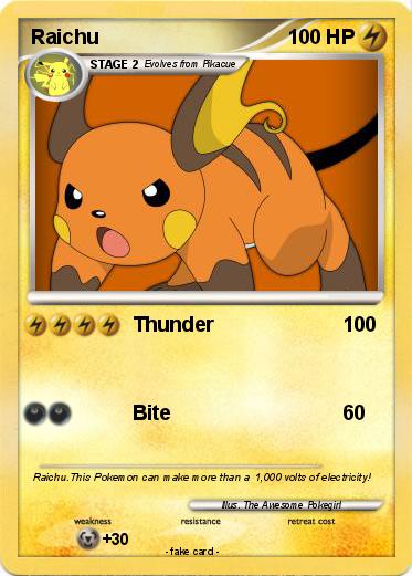 Pokemon Raichu