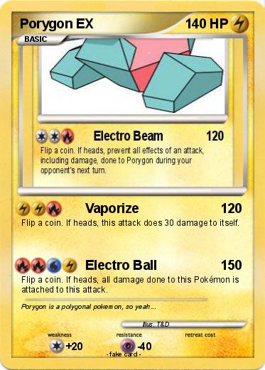 Pokemon Porygon EX