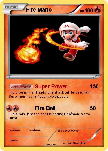 Pokemon Fire Mario