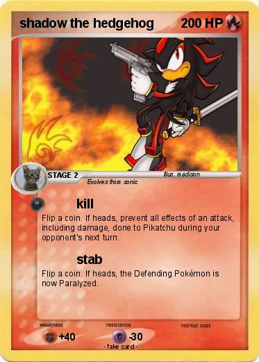 Pokemon shadow the hedgehog