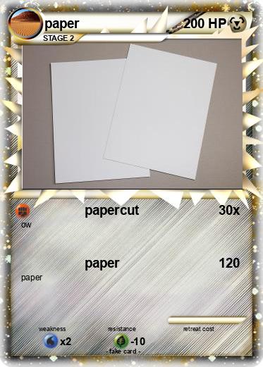 Pokemon paper