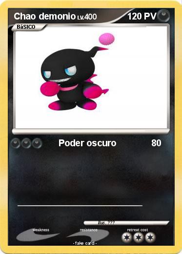 Pokemon Chao demonio