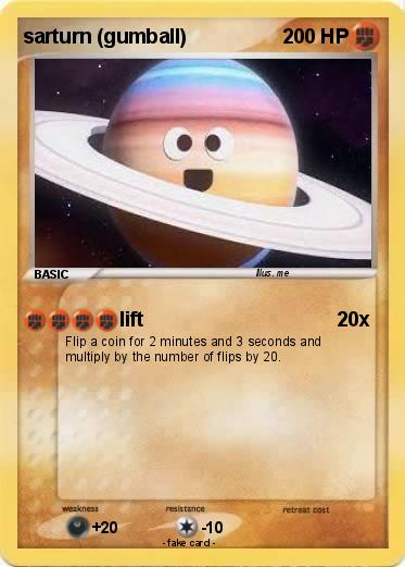 Pokemon sarturn (gumball)