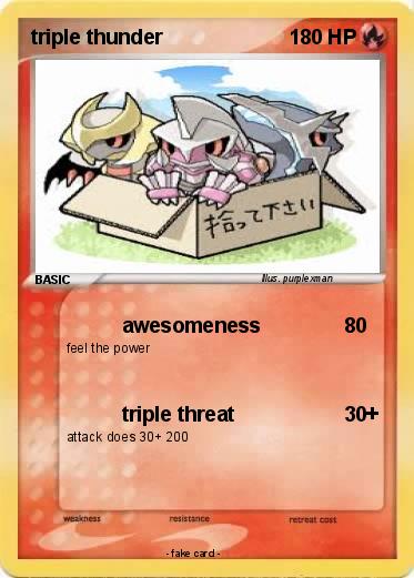 Pokemon triple thunder