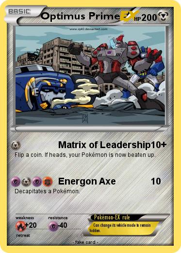 Pokemon Optimus Prime