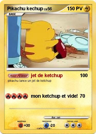 Pokemon Pikachu kechup