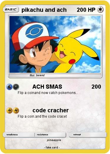 Pokemon pikachu and ach