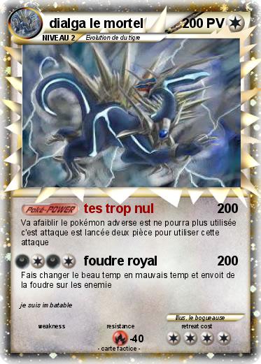 Pokemon dialga le mortel