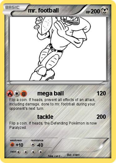 Pokemon mr. football