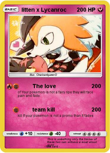 Pokemon litten x Lycanroc