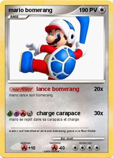 Pokemon mario bomerang