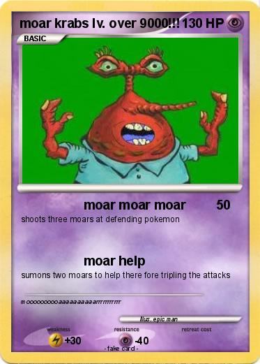 Pokemon moar krabs lv. over 9000!!!