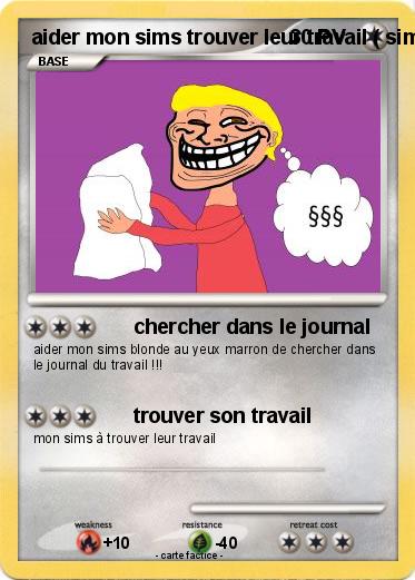 Pokemon aider mon sims trouver leur travail ( sims 3 animaux & cie 3DS )