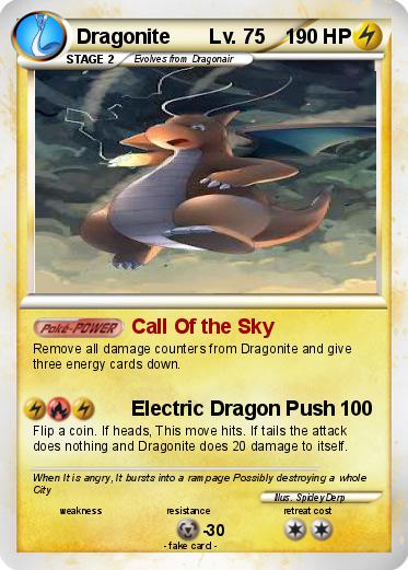 Pokemon Dragonite       Lv. 75