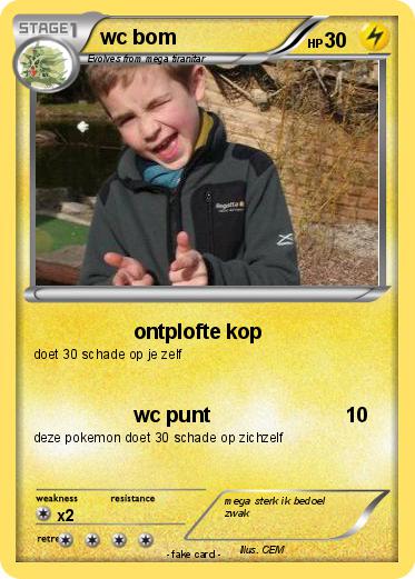 Pokemon wc bom