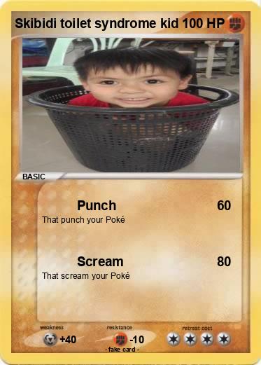 Pokemon Skibidi toilet syndrome kid