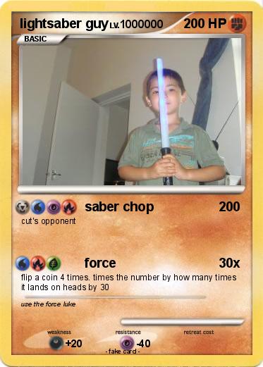 Pokemon lightsaber guy