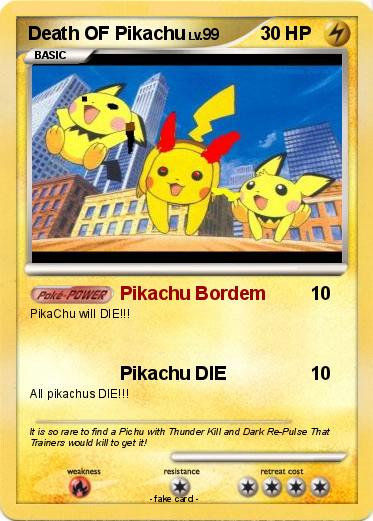 Pokemon Death OF Pikachu