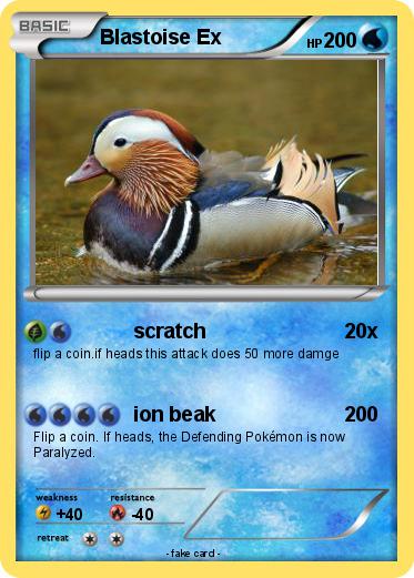 Pokemon Blastoise Ex