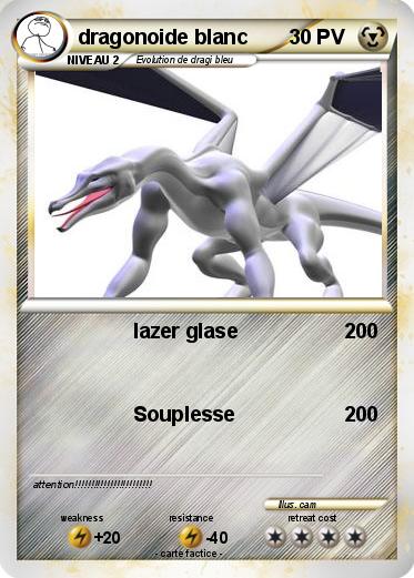 Pokemon dragonoide blanc