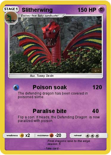 Download Pokémon Slitherwing 1 1 - Poison soak - My Pokemon Card