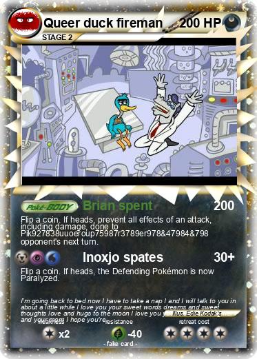 Pokemon Queer duck fireman