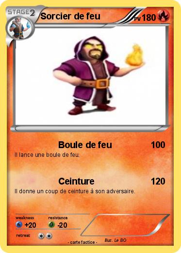 Pokemon Sorcier de feu