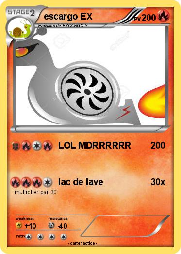 Pokemon escargo EX
