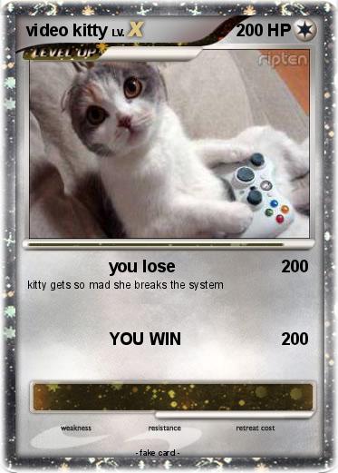 Pokemon video kitty