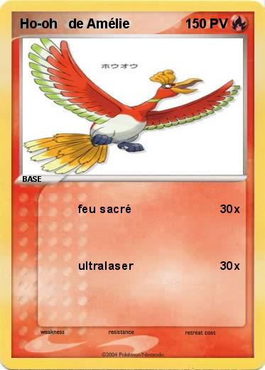 Pokemon Ho-oh   de Amélie