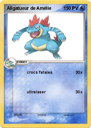 Pokemon Aligatueur de Amélie