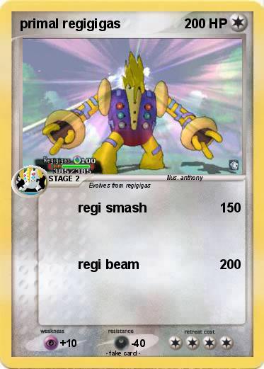 Pokemon primal regigigas