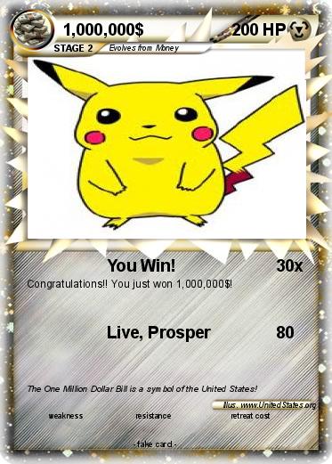 Pokemon 1,000,000$