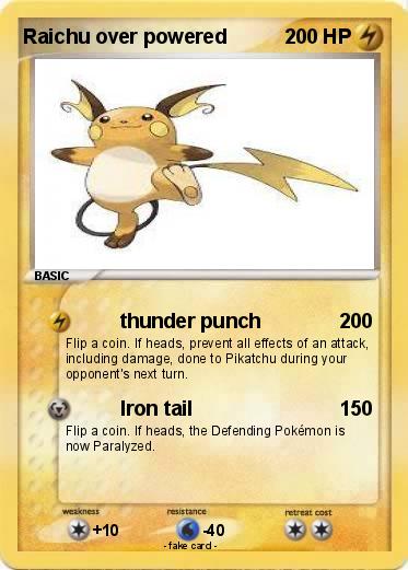 Pokemon Raichu over powered