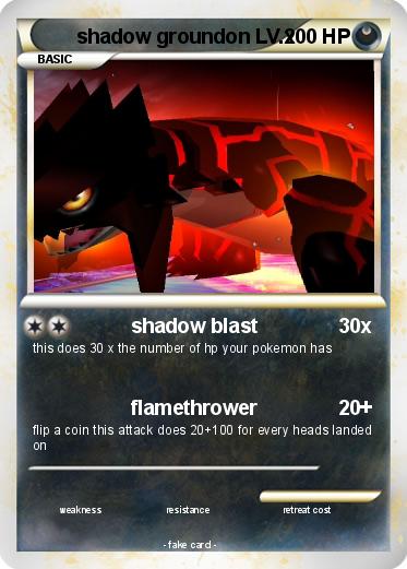 Pokemon shadow groundon LV.x