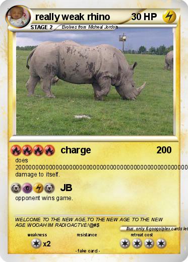 Pokemon really weak rhino