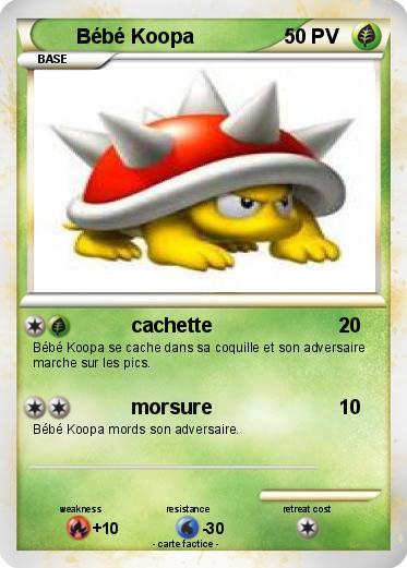 Pokemon Bébé Koopa