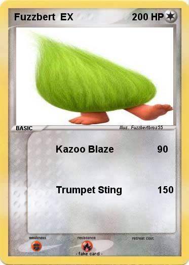 Pokemon Fuzzbert  EX