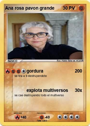 Pokemon Ana rosa pavon grande