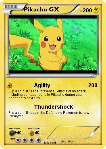 Pokemon Pikachu GX