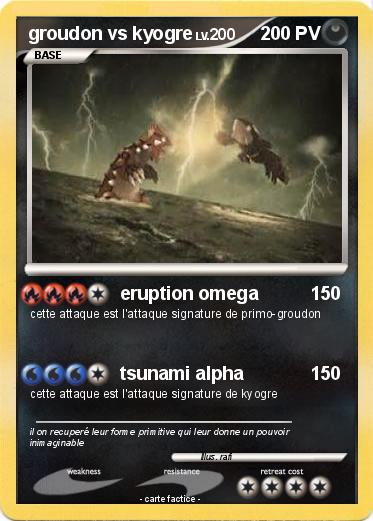 Pokemon groudon vs kyogre