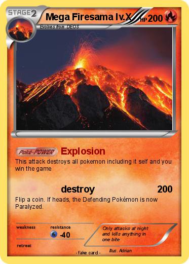 Pokemon Mega Firesama lv.X