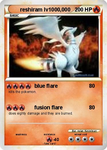 Pokemon reshiram lv1000,000