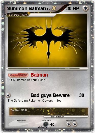 Pokemon Summon Batman