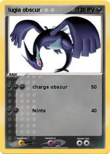Pokemon lugia obscur
